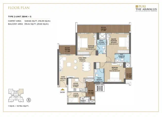 3.5 BHK Floor Plan