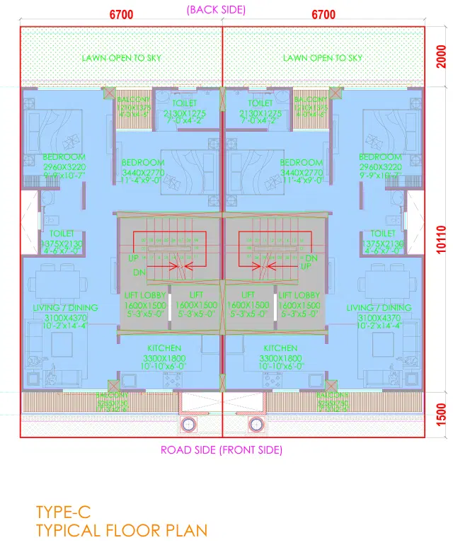 3.5 BHK Floor Plan