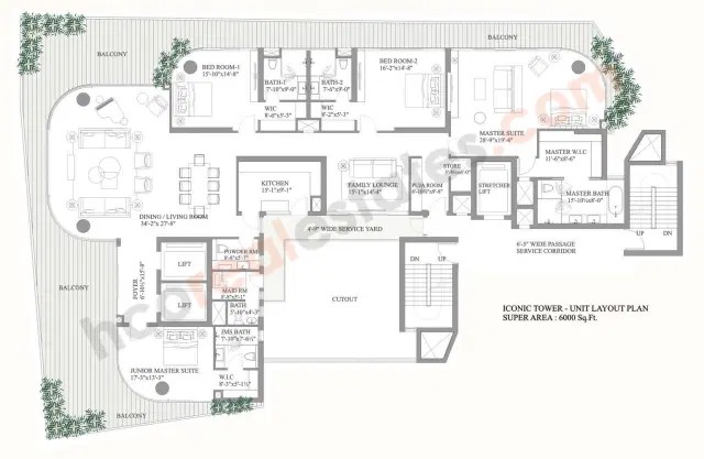 3.5 BHK Floor Plan