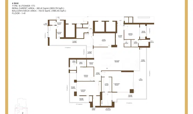 4 BHK Floor Plan